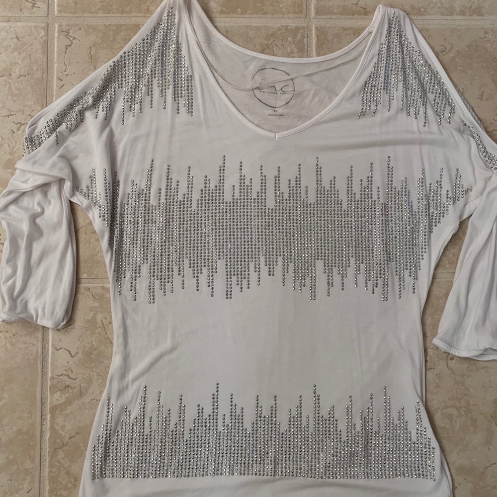 Party top!Stretchy Flatback rhinestone embellished